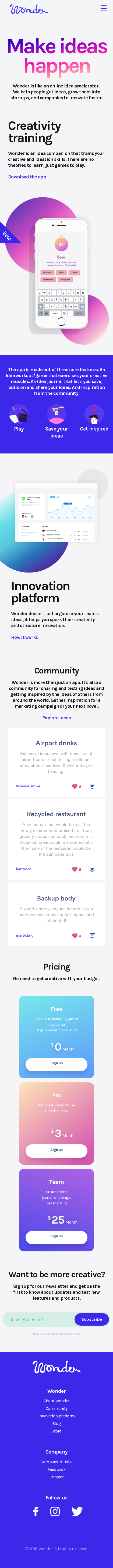 Example of Design for Business & Industrial, Mobile Landing Page by getwonder.io | Mobile Landing Page Design
