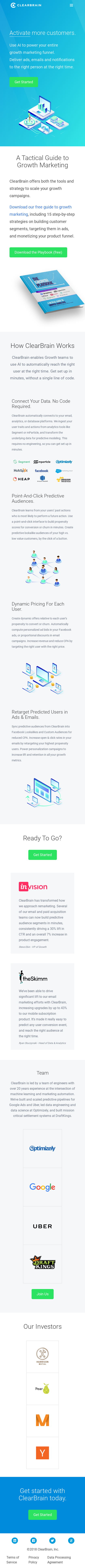 Example of Design for Business & Industrial, Business Services, Mobile Landing Page by clearbrain.com | Mobile Landing Page Design