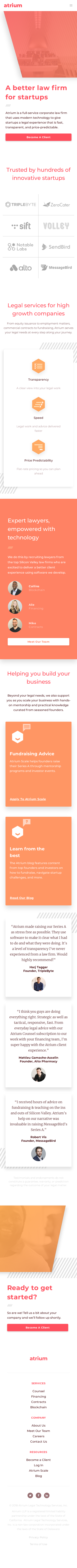 Example of Design for Law & Government, Legal, Legal Services, Mobile Landing Page by atrium.co | Mobile Landing Page Design