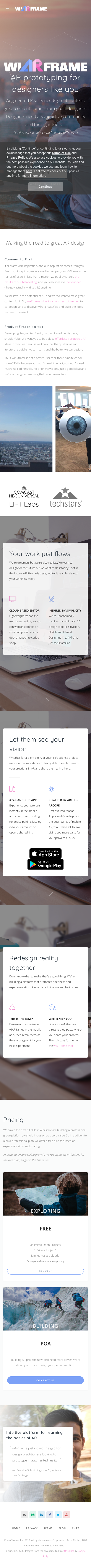 Example of Design for Science, Engineering & Technology, Mobile Landing Page by wiarframe.com | Mobile Landing Page Design