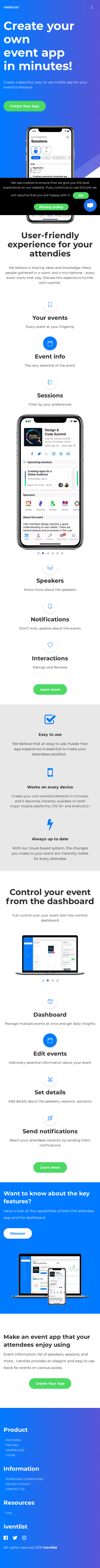 Example of Design for Internet & Telecom, Mobile & Wireless, Mobile Apps & Add-Ons, Mobile Landing Page by iventlist.com | Mobile Landing Page Design