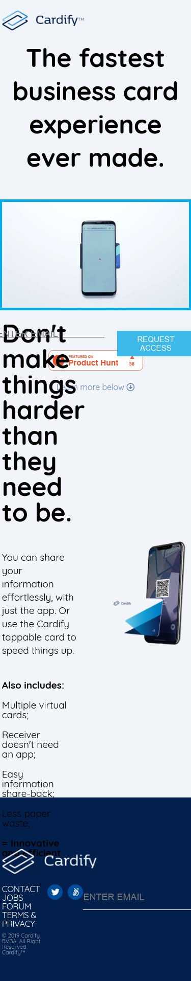 Example of Design for Business & Industrial, Business Services, Office Supplies, Mobile Landing Page by getcardify.com | Mobile Landing Page Design