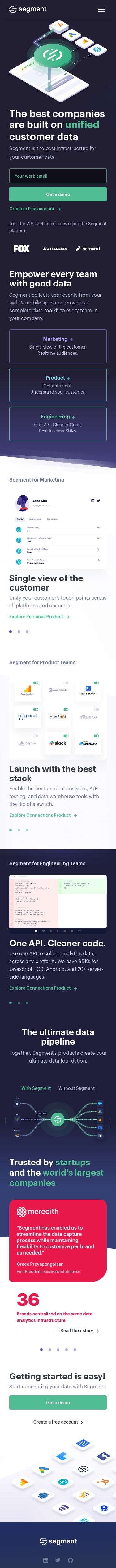 Example of Design for Business & Industrial, Mobile Landing Page by segment.com-V3 | Mobile Landing Page Design