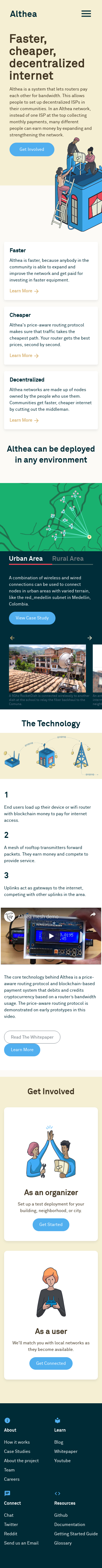 Example of Design for Internet & Telecom, Mobile Landing Page by althea.org | Mobile Landing Page Design