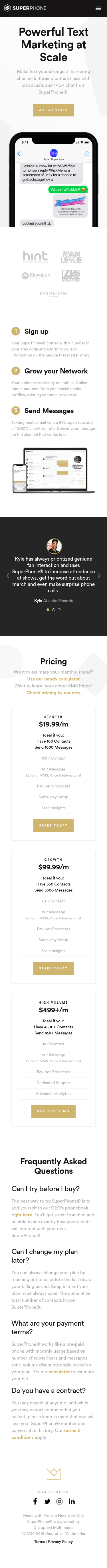 Example of Design for Business & Industrial, Business Services, Mobile Landing Page by superphone.io | Mobile Landing Page Design