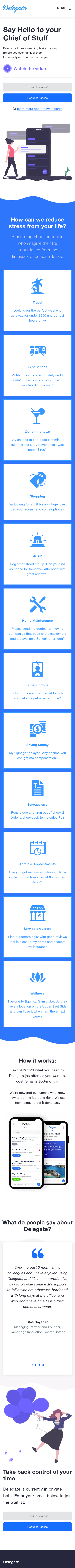 Example of Design for Uncategorized, Mobile Landing Page by getdelegate.com | Mobile Landing Page Design