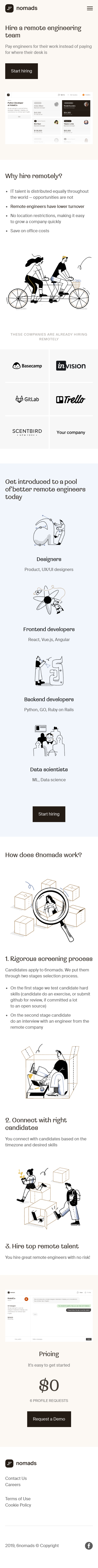 Example of Design for Science, Engineering & Technology, Mobile Landing Page by 6nomads.com | Mobile Landing Page Design