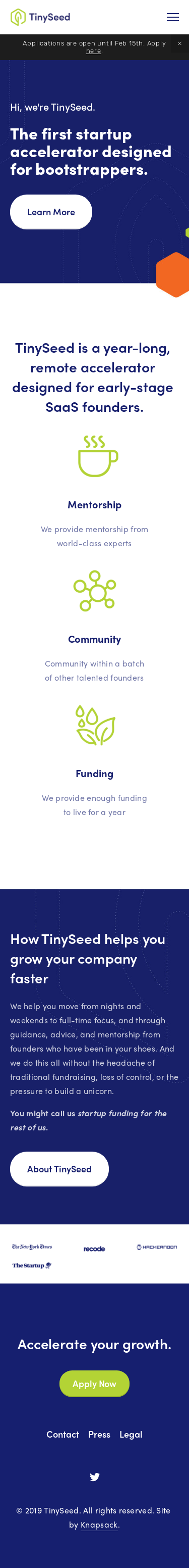 Example of Design for Business & Industrial, Mobile Landing Page by tinyseed.com | Mobile Landing Page Design