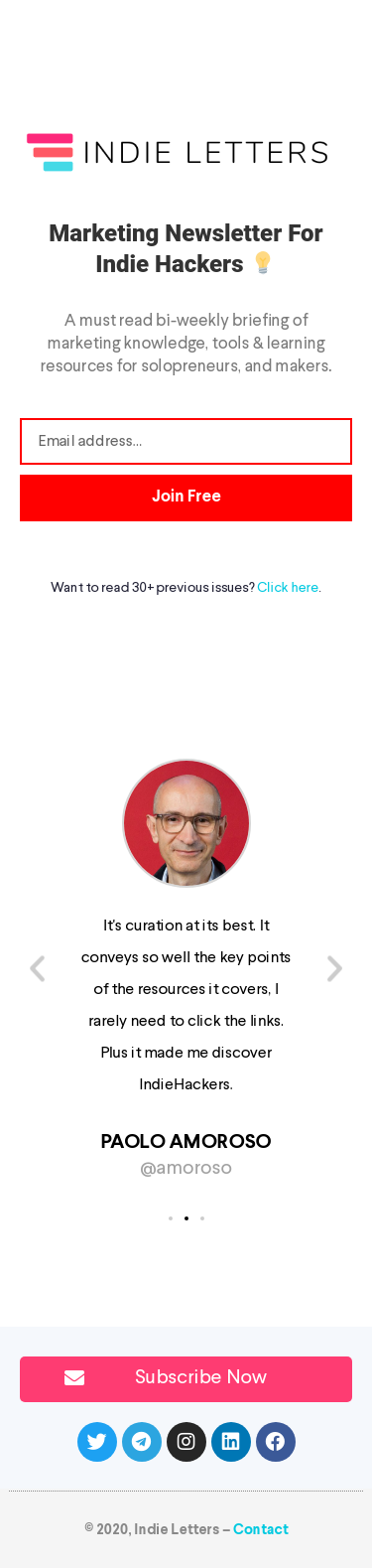 Example of Design for Uncategorized, Mobile Landing Page by indieletters.com | Mobile Landing Page Design