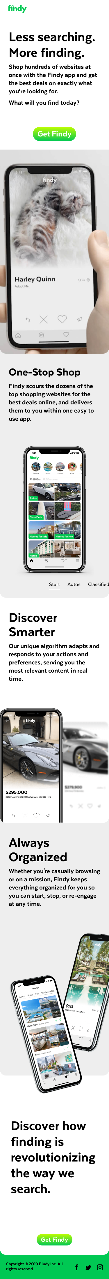 Example of Design for Uncategorized, Mobile Landing Page by findy.com | Mobile Landing Page Design