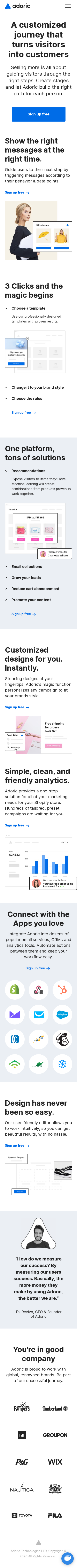 Example of Design for Business & Industrial, Business Services, Mobile Landing Page by adoric.com | Mobile Landing Page Design