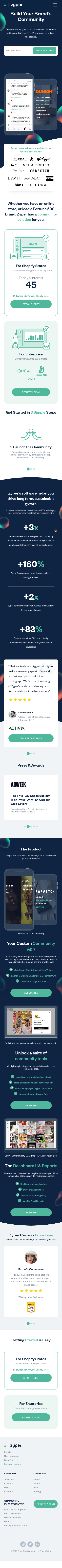 Example of Design for Business & Industrial, Mobile Landing Page by zyper.com | Mobile Landing Page Design