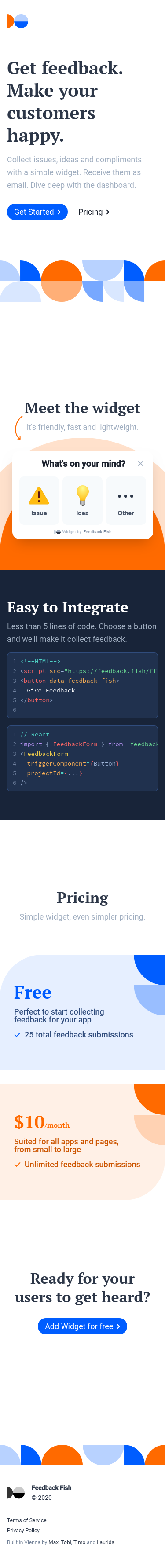 Example of Design for Uncategorized, Mobile Landing Page by feedback.fish | Mobile Landing Page Design