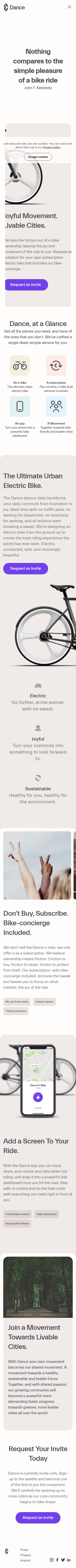 Example of Design for Hobbies & Leisure, Mobile Landing Page by dance.co | Mobile Landing Page Design