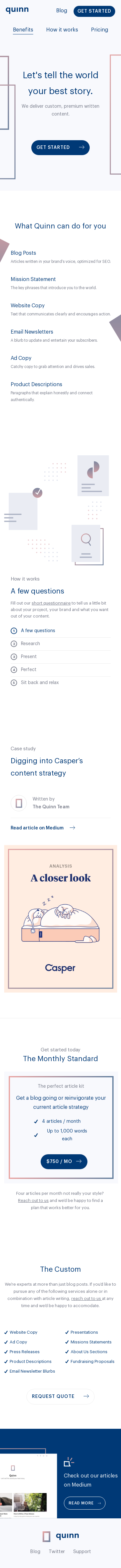Example of Design for Business & Industrial, Mobile Landing Page by quinncontent.com | Mobile Landing Page Design