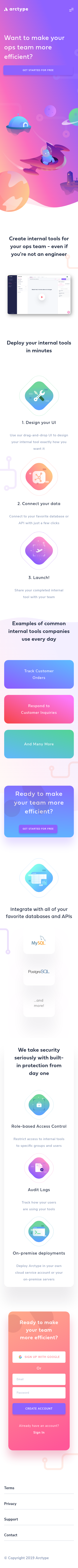 Example of Design for Business & Industrial, Mobile Landing Page by arctype.com | Mobile Landing Page Design
