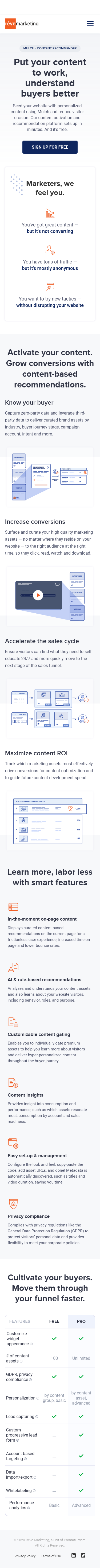 Example of Design for Business & Industrial, Business Services, Mobile Landing Page by revemarketing.com/mulch | Mobile Landing Page Design