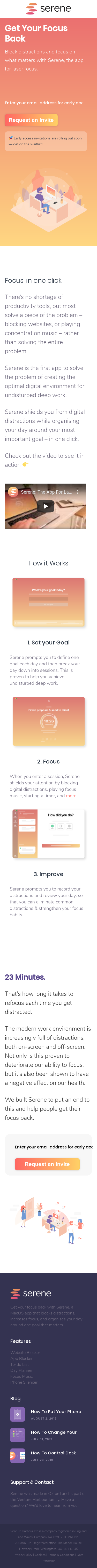 Example of Design for Uncategorized, Mobile Landing Page by sereneapp.com | Mobile Landing Page Design