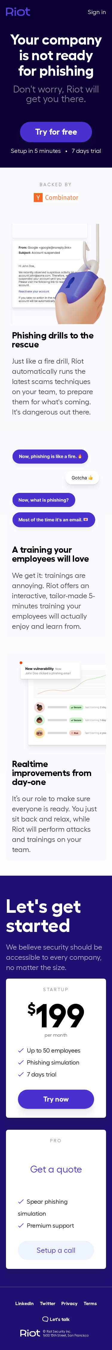 Example of Design for Computers & Electronics, Computer Security, Mobile Landing Page by tryriot.com | Mobile Landing Page Design