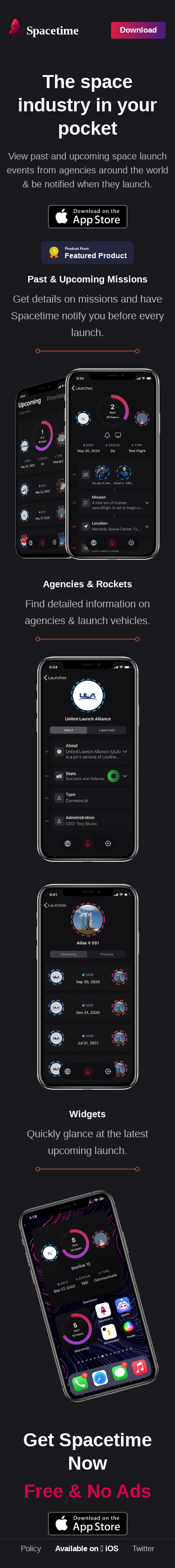 Example of Design for Science, Engineering & Technology, Mobile Landing Page by spacetimekit.com | Mobile Landing Page Design