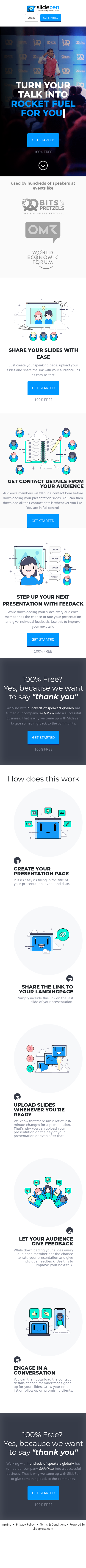 Example of Design for Uncategorized, Mobile Landing Page by slidezen.com | Mobile Landing Page Design
