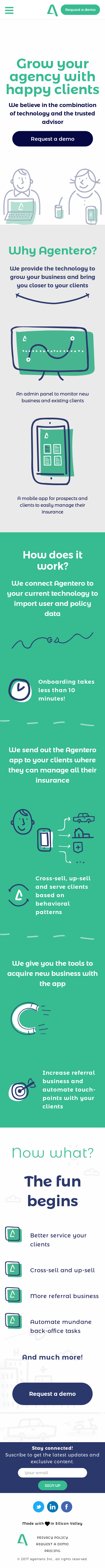 Example of Design for Computers & Electronics, Mobile Landing Page by agentero.com | Mobile Landing Page Design