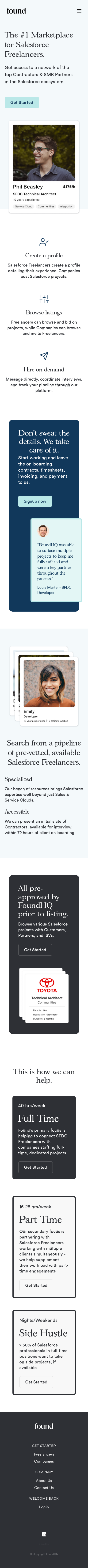 Example of Design for Business & Industrial, Mobile Landing Page by foundhq.com | Mobile Landing Page Design