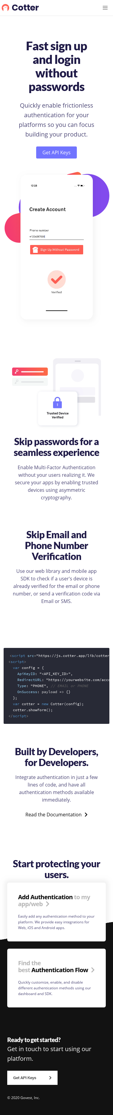 Example of Design for Computers & Electronics, Mobile Landing Page by cotter.app | Mobile Landing Page Design