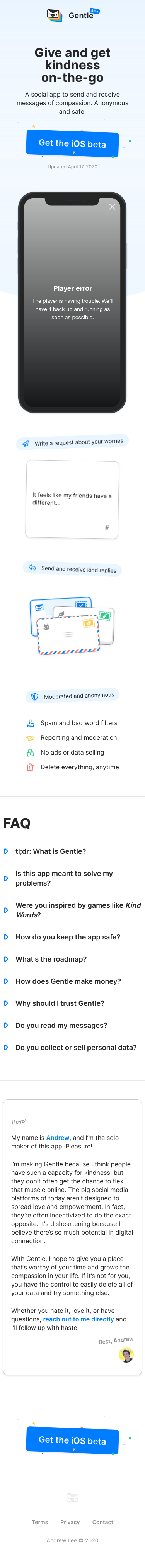 Example of Design for People & Society, Mobile Landing Page by gentle.app | Mobile Landing Page Design