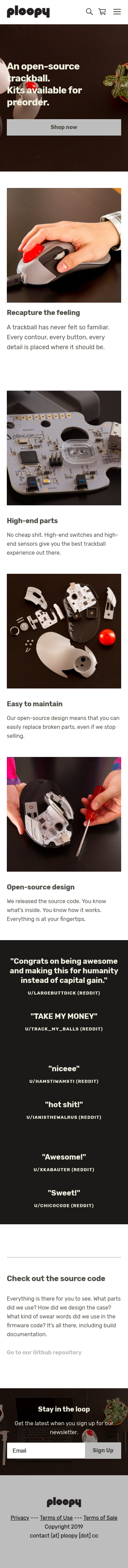 Example of Design for Computers & Electronics, Computer Hardware, Mobile Landing Page by ploopy.co | Mobile Landing Page Design