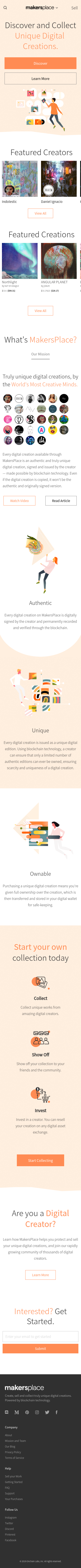 Example of Design for Uncategorized, Mobile Landing Page by makersplace.com | Mobile Landing Page Design