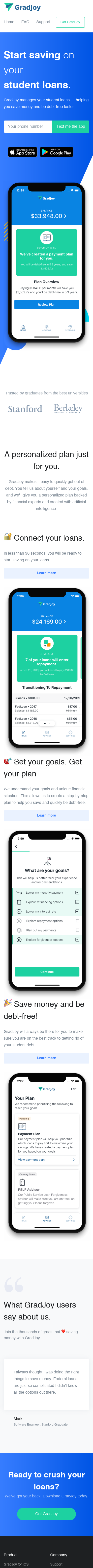 Example of Design for Finance, Credit & Lending, Loans, Mobile Landing Page by gradjoy.com | Mobile Landing Page Design