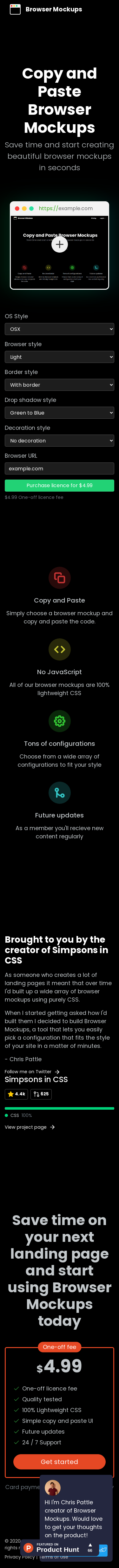 Example of Design for Computers & Electronics, Software, Internet Software, Mobile Landing Page by browsermockups.io | Mobile Landing Page Design