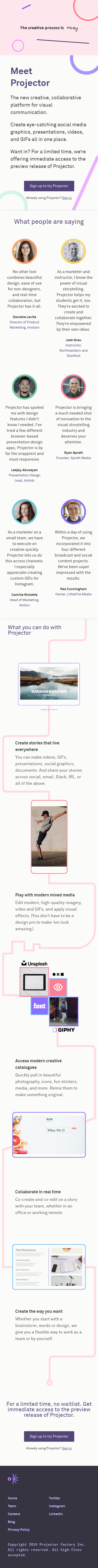 Example of Design for Computers & Electronics, Mobile Landing Page by projector.com | Mobile Landing Page Design