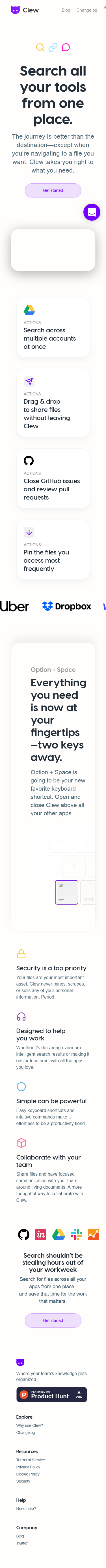 Example of Design for Computers & Electronics, Software, Mobile Landing Page by clew.ai | Mobile Landing Page Design