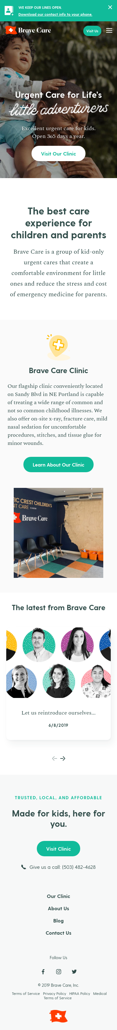 Example of Design for Health, Medical Facilities & Services, Mobile Landing Page by bravecare.com | Mobile Landing Page Design