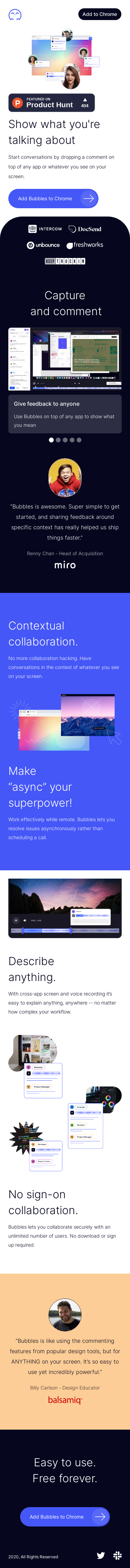 Example of Design for Computers & Electronics, Software, Mobile Landing Page by usebubbles.com | Mobile Landing Page Design