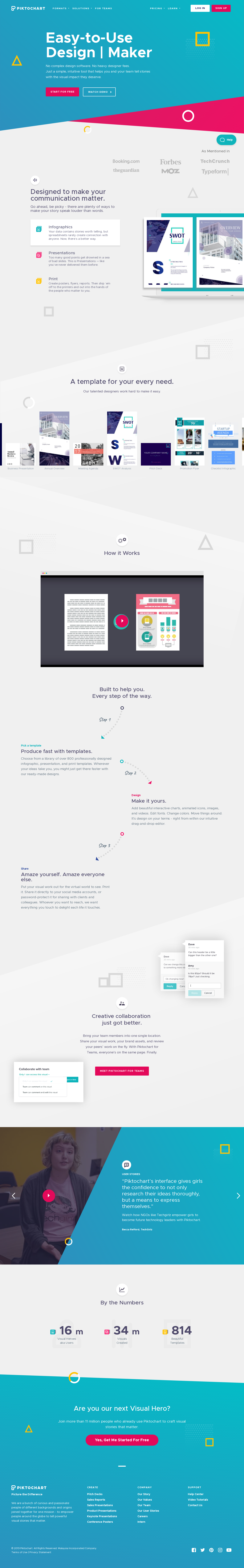 Example of Design for Computers & Electronics, Software, Landing Page by piktochart.com | Landing Page Design