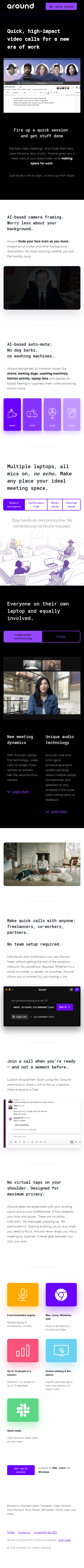 Example of Design for Computers & Electronics, Software, Mobile Landing Page by around.co | Mobile Landing Page Design