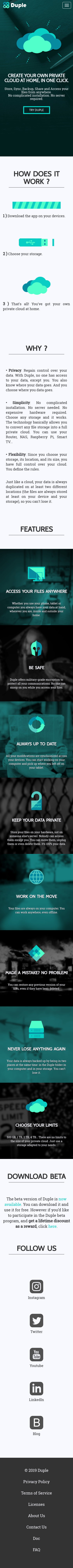 Example of Design for Internet & Telecom, Web Services, Mobile Landing Page by duple.io | Mobile Landing Page Design