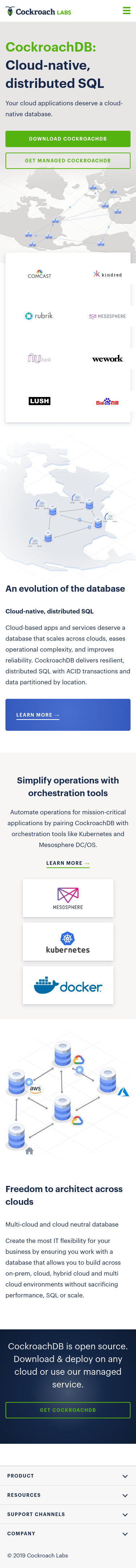 Example of Design for Computers & Electronics, Mobile Landing Page by cockroachlabs.com | Mobile Landing Page Design