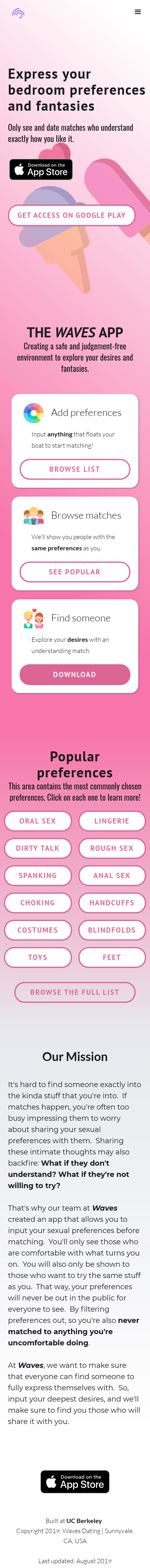 Example of Design for Uncategorized, Mobile Landing Page by wavesdating.com | Mobile Landing Page Design