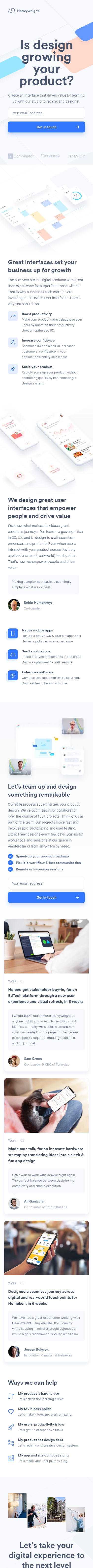 Example of Design for Computers & Electronics, Software, Business & Productivity Software, Mobile Landing Page by heavyweight.nl | Mobile Landing Page Design