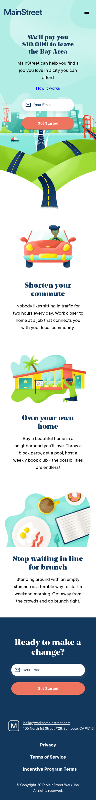 Example of Design for Uncategorized, Mobile Landing Page by workonmainstreet.com | Mobile Landing Page Design