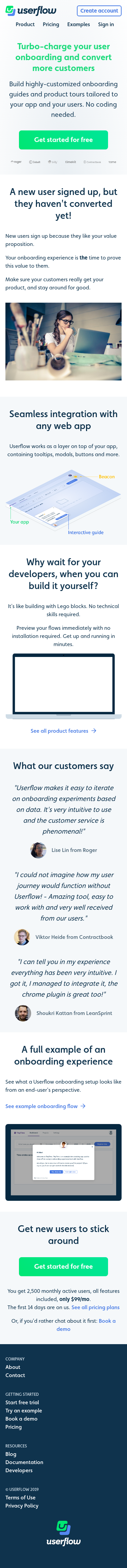 Example of Design for Business & Industrial, Business Operations, Mobile Landing Page by getuserflow.com | Mobile Landing Page Design