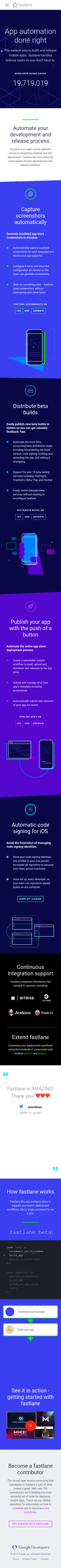 Example of Design for Computers & Electronics, Programming, Mobile Landing Page by fastlane.tools | Mobile Landing Page Design
