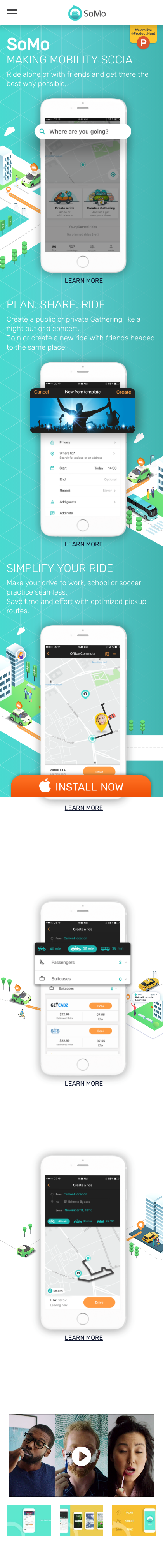 Example of Design for Uncategorized, Mobile Landing Page by somo.com | Mobile Landing Page Design
