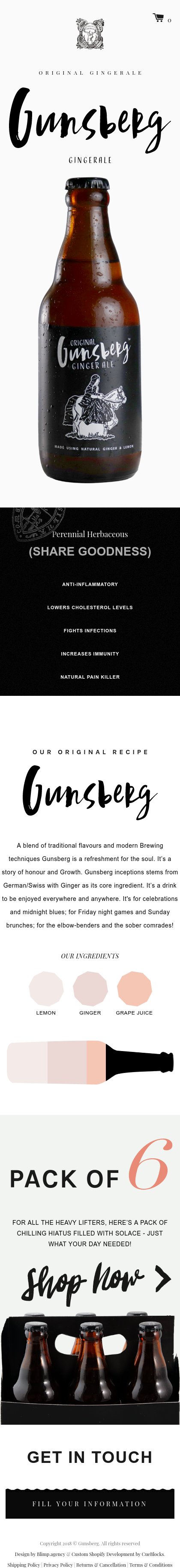 Example of Design for Food & Drink, Beverages, Mobile Landing Page by gunsberg.in | Mobile Landing Page Design