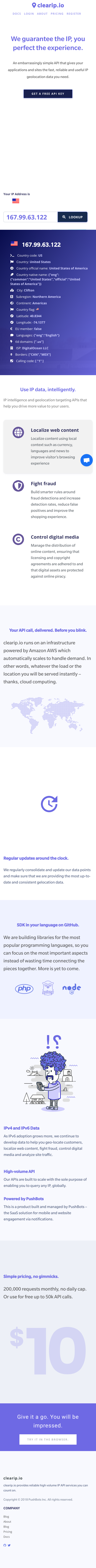 Example of Design for Computers & Electronics, Mobile Landing Page by clearip.io | Mobile Landing Page Design