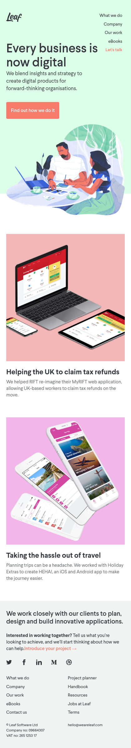Example of Design for Business & Industrial, Mobile Landing Page by weareleaf.com | Mobile Landing Page Design